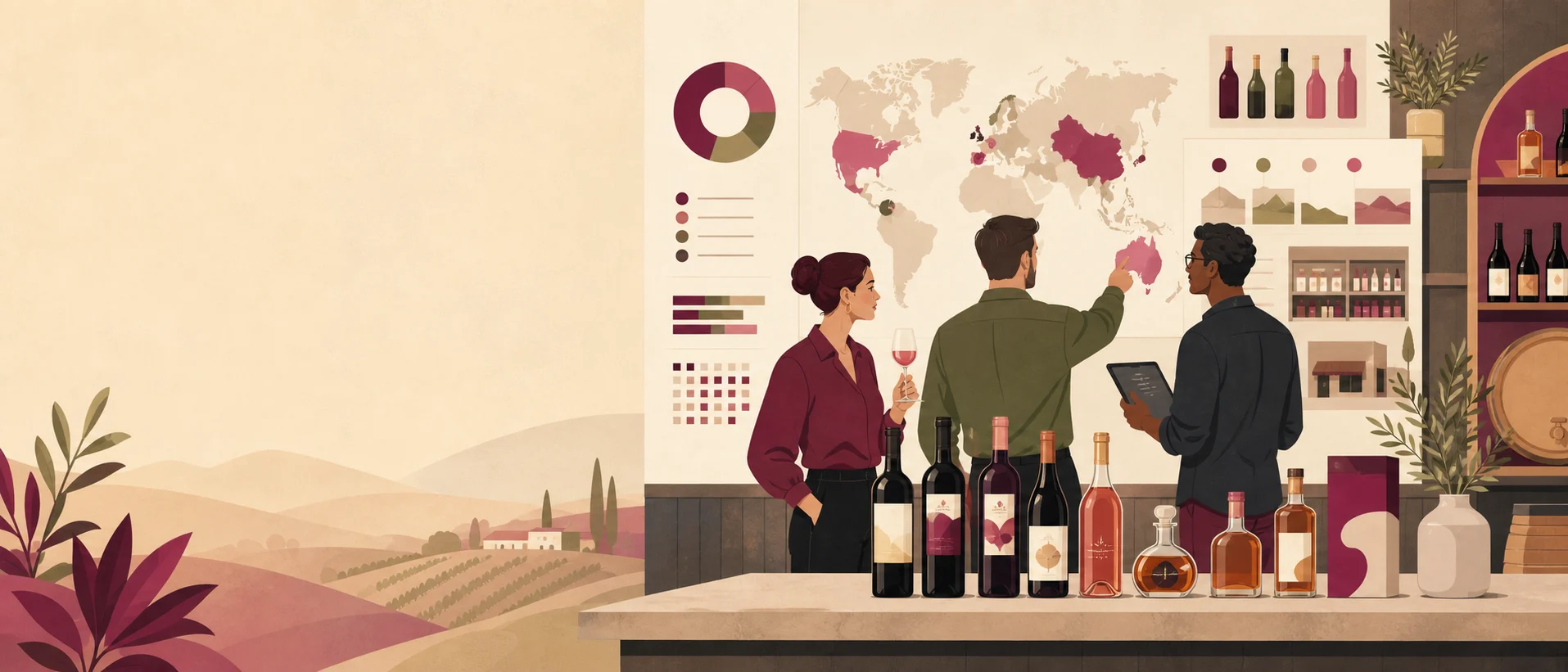 Drinks brands organised into a catalogue for buyers and merchants